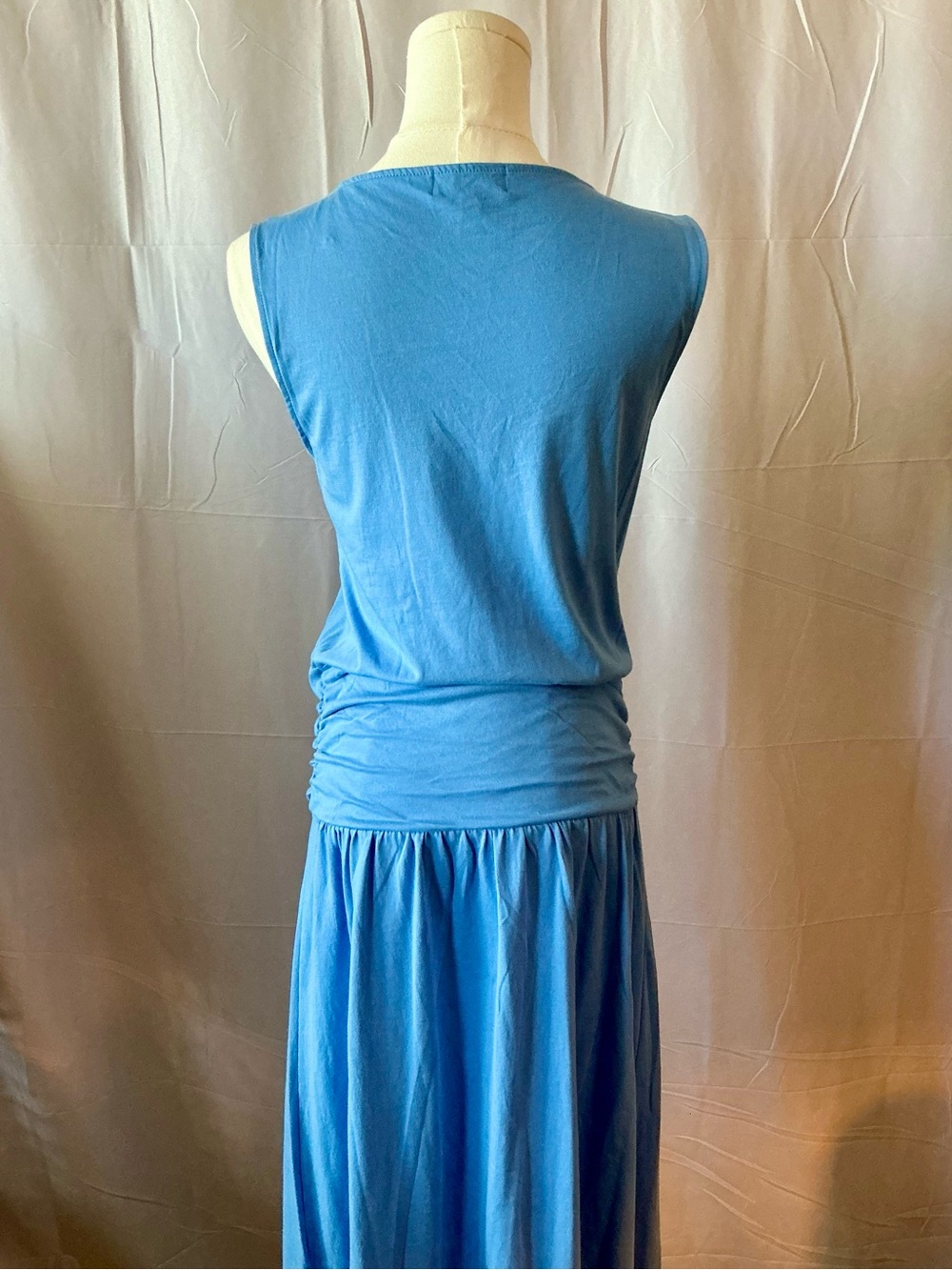 Nation LTD Cleo Laguna Blue Ruched Midi Dress Size S & M NWT - Picture 12 of 16